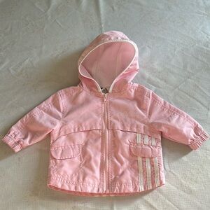 ✨ ADIDAS Pink Logo Jacket girls size 6 months